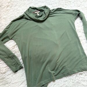 Matilda Jane Paulina Blouse Small Green Open Back Knit Boho Top